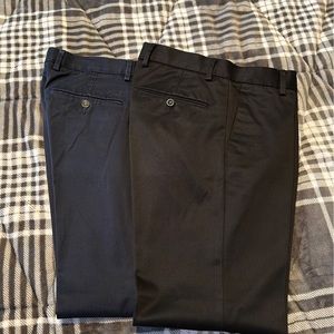 2 Dockers men’s pants black and navy blue 29x30